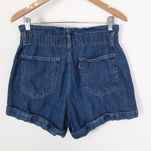 Levi's Highest Rise Paperbag Denim Shorts Size 29 - Picture 3 of 7